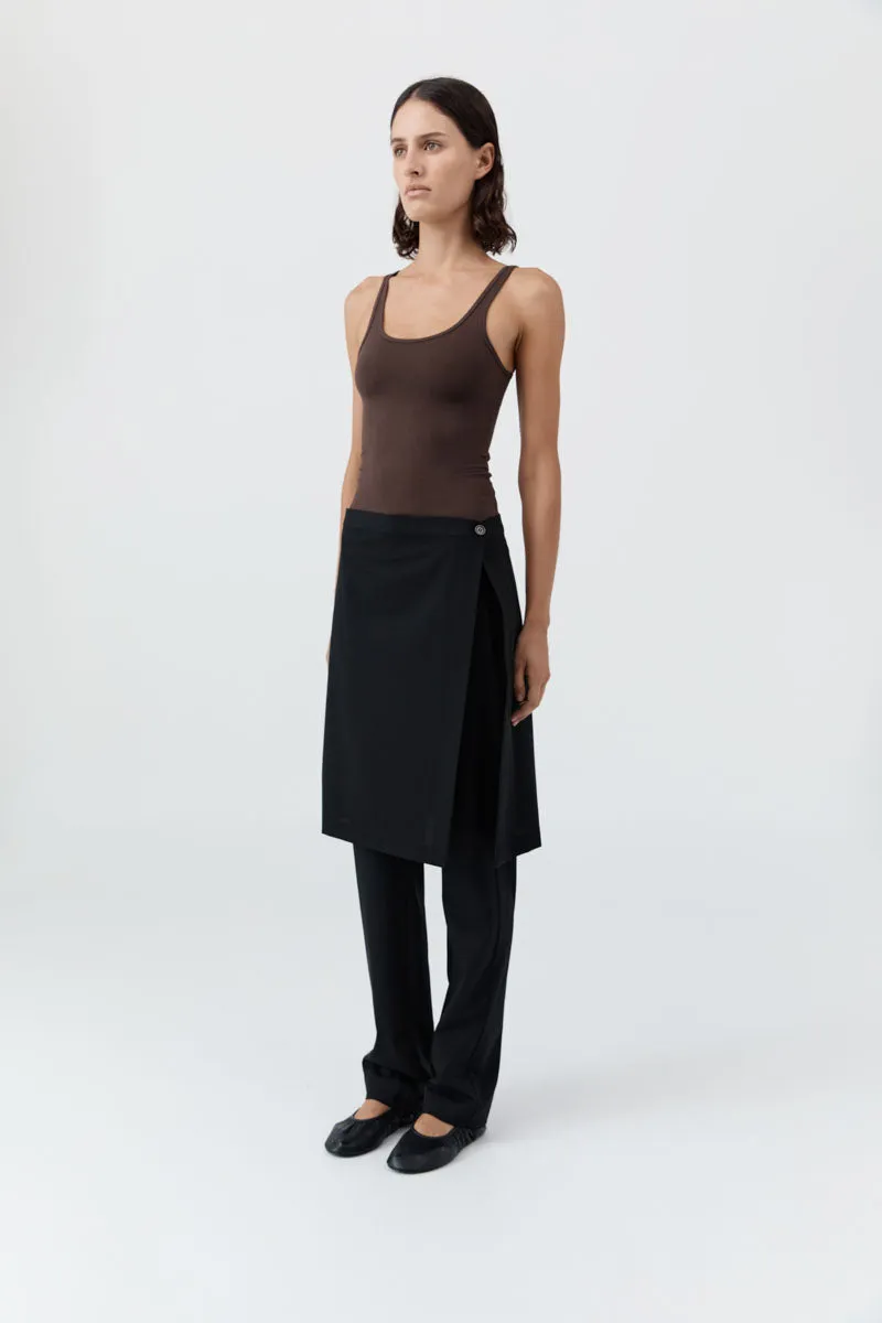 St Agni | Soft Jersey Slim Scoop Tank - Liqueur sold by Sisters & Co product image thumbnail 5