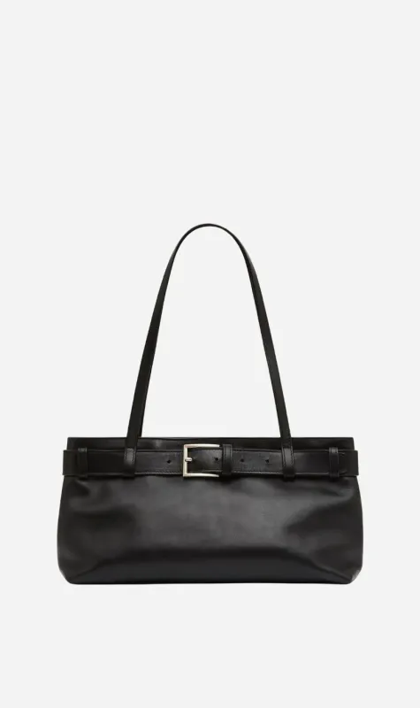 St Agni | Belt Detail Baguette - Black sold by Sisters & Co
