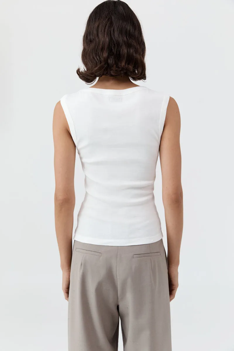 St Agni | Organic Cotton 90s Top - White sold by Sister & Co product image thumbnail 5