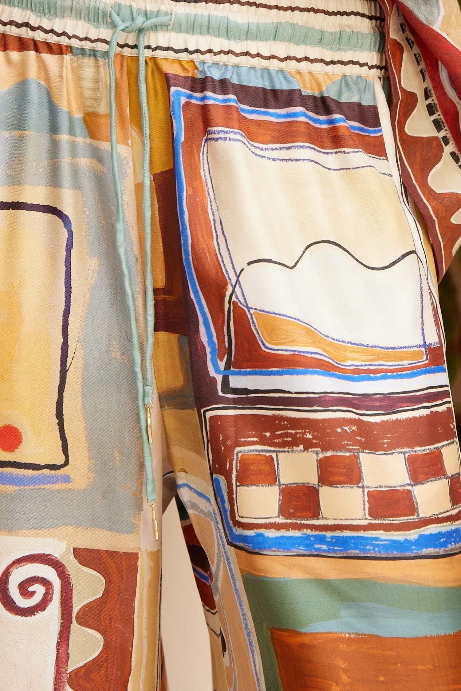 Alemais | Michelle Silk Pant - Multi sold by Sisters & Co product image thumbnail 3