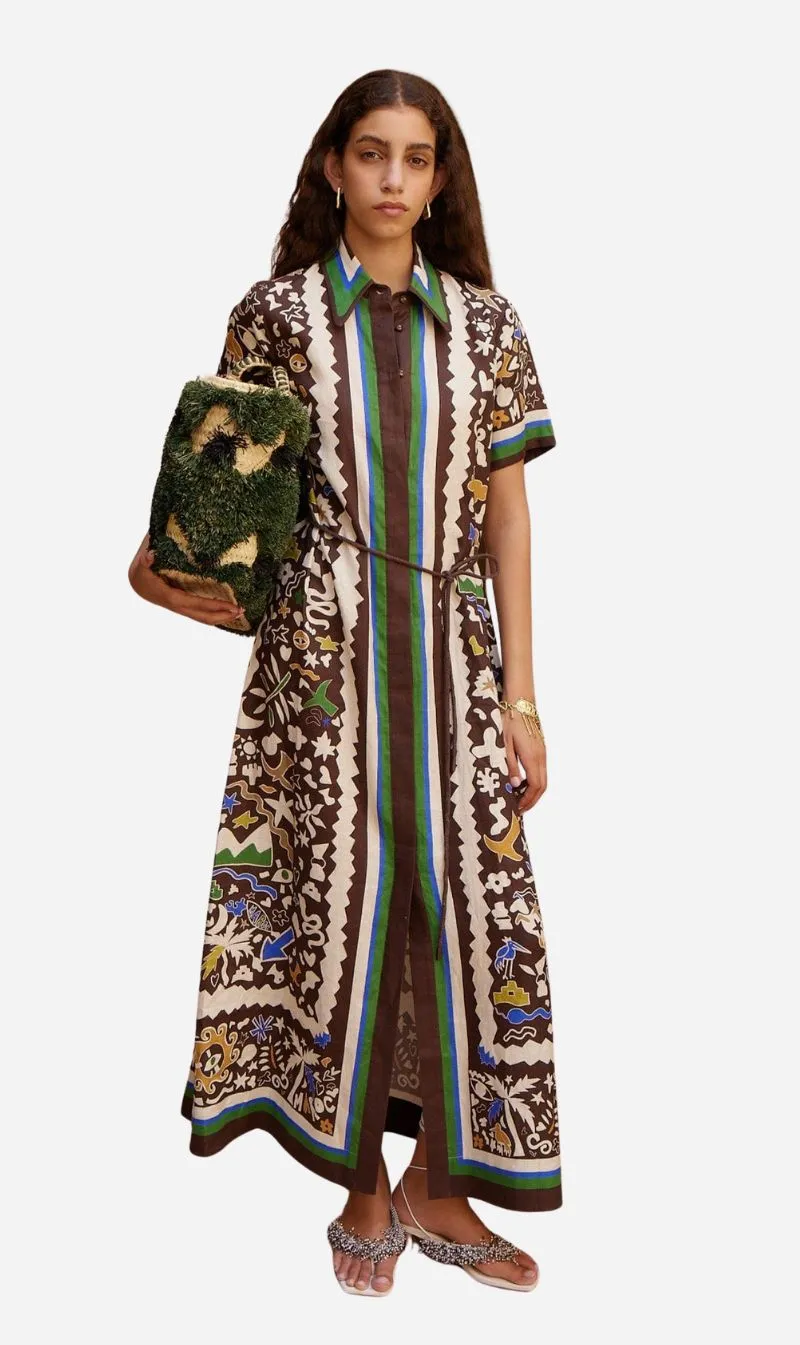 Alemais | Maroc Shirt Dress - Multi sold by Sister & Co