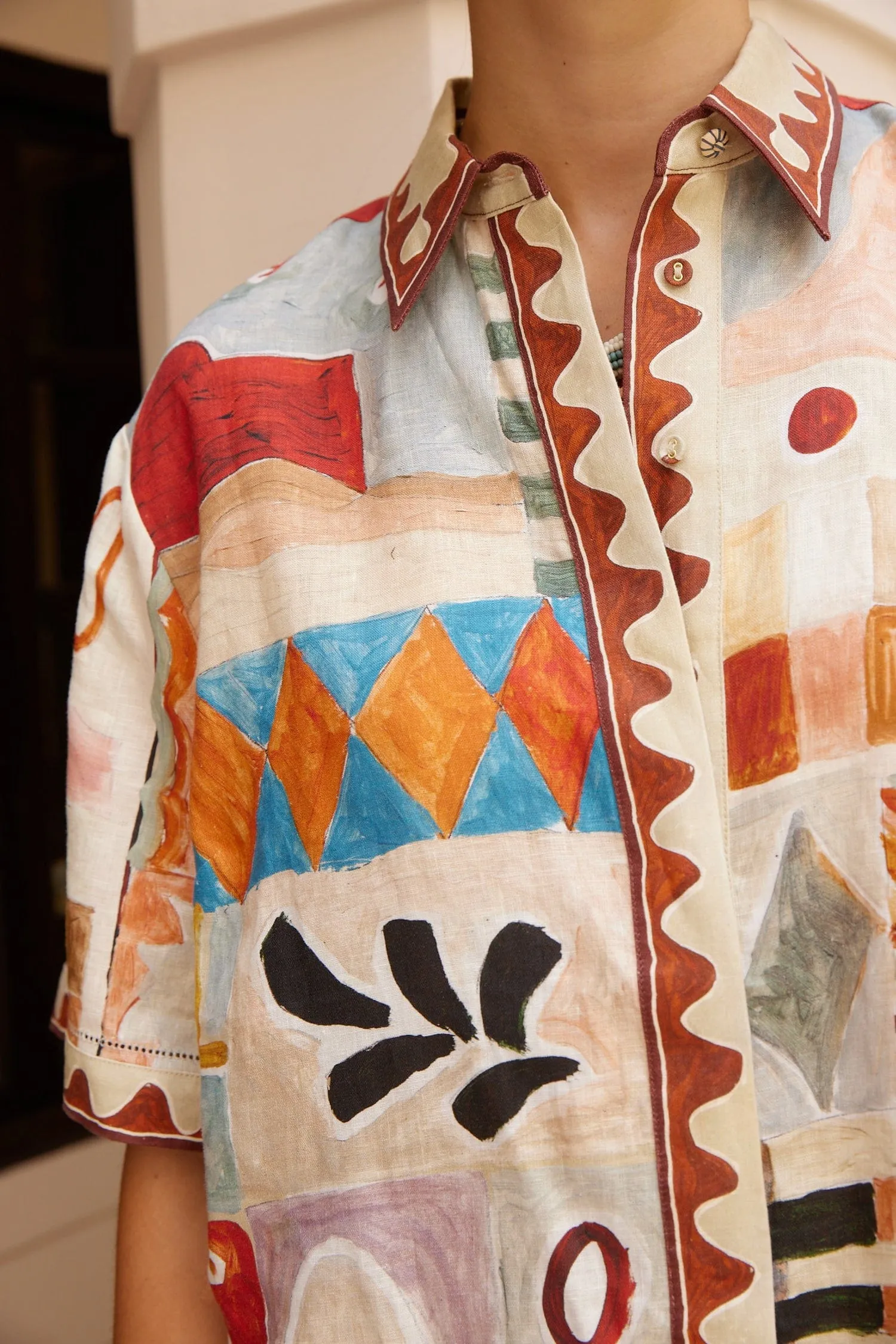 Alemais | Michelle Shirt - Multi sold by Sisters & Co product image thumbnail 3