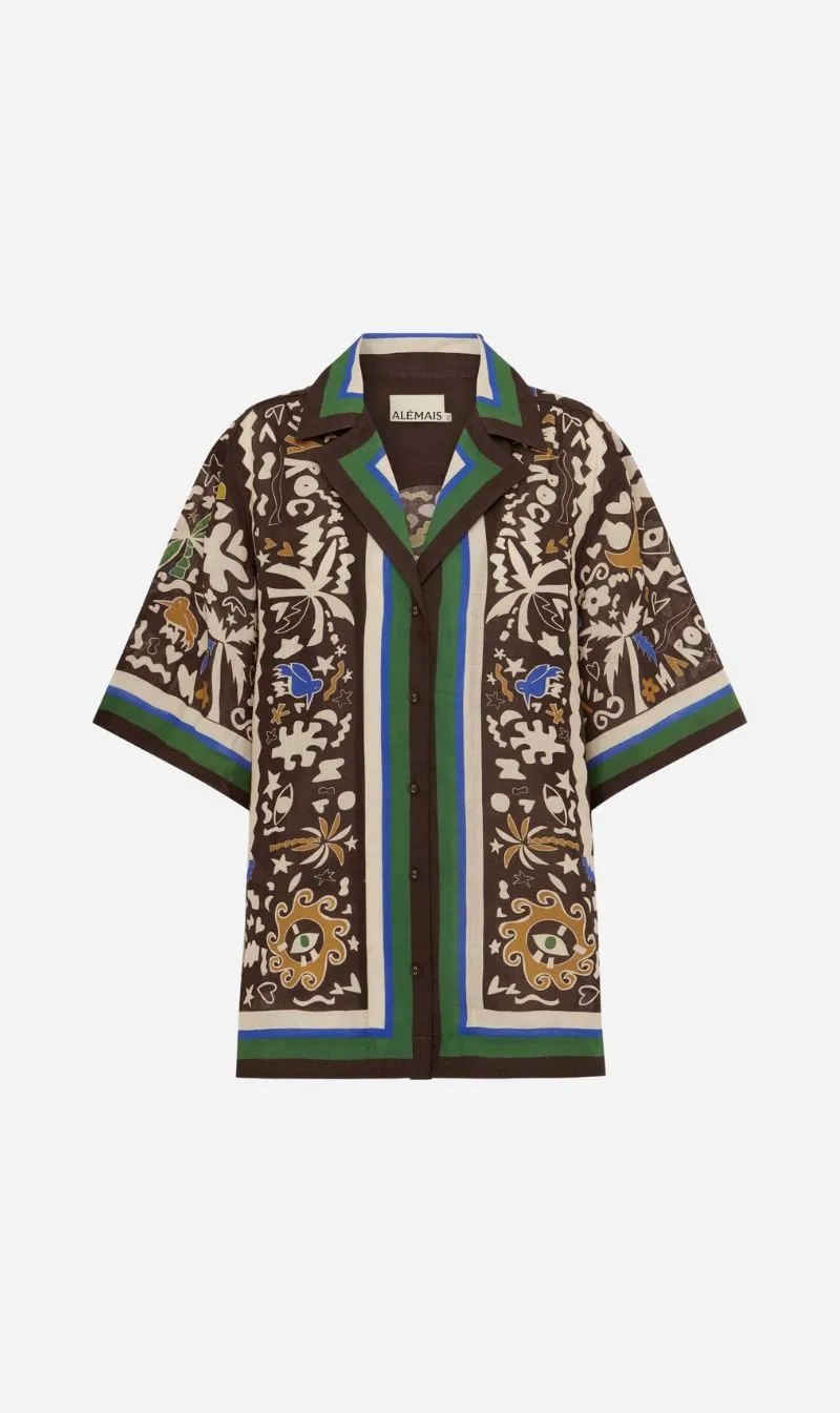 Alemais | Maroc Relaxed Shirt - Multi sold by Sisters & Co