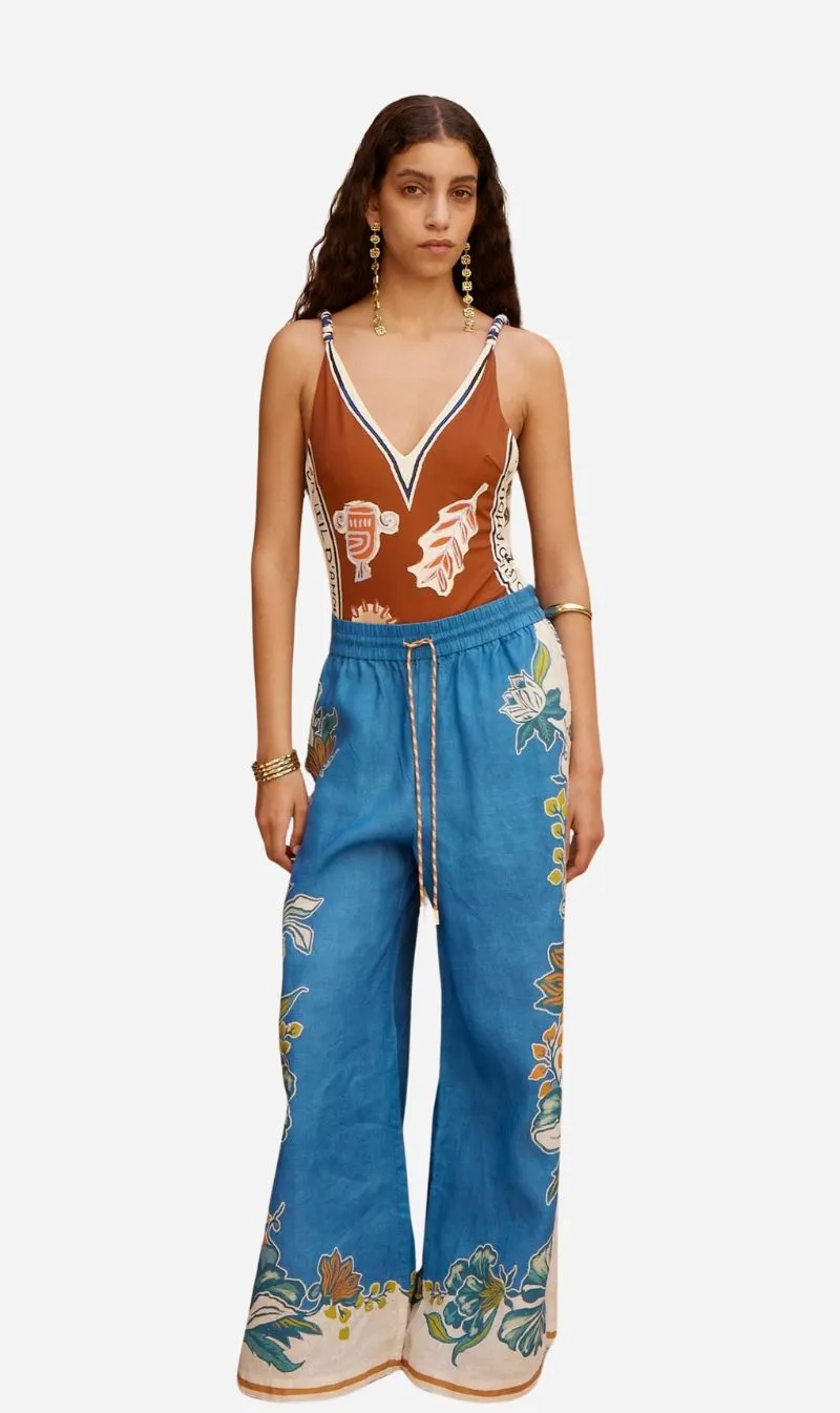 Alemais | Luda Pant - Blue sold by Sisters & Co