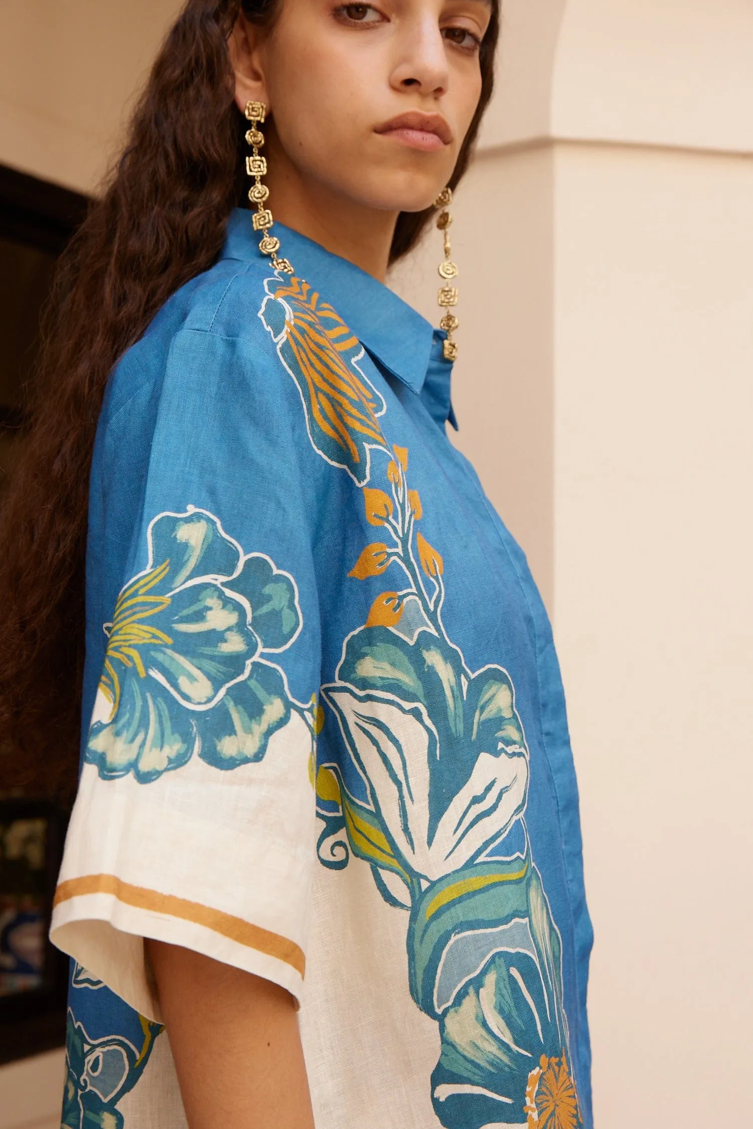 Alemais | Luda Shirt - Blue sold by Sisters & Co product image thumbnail 2