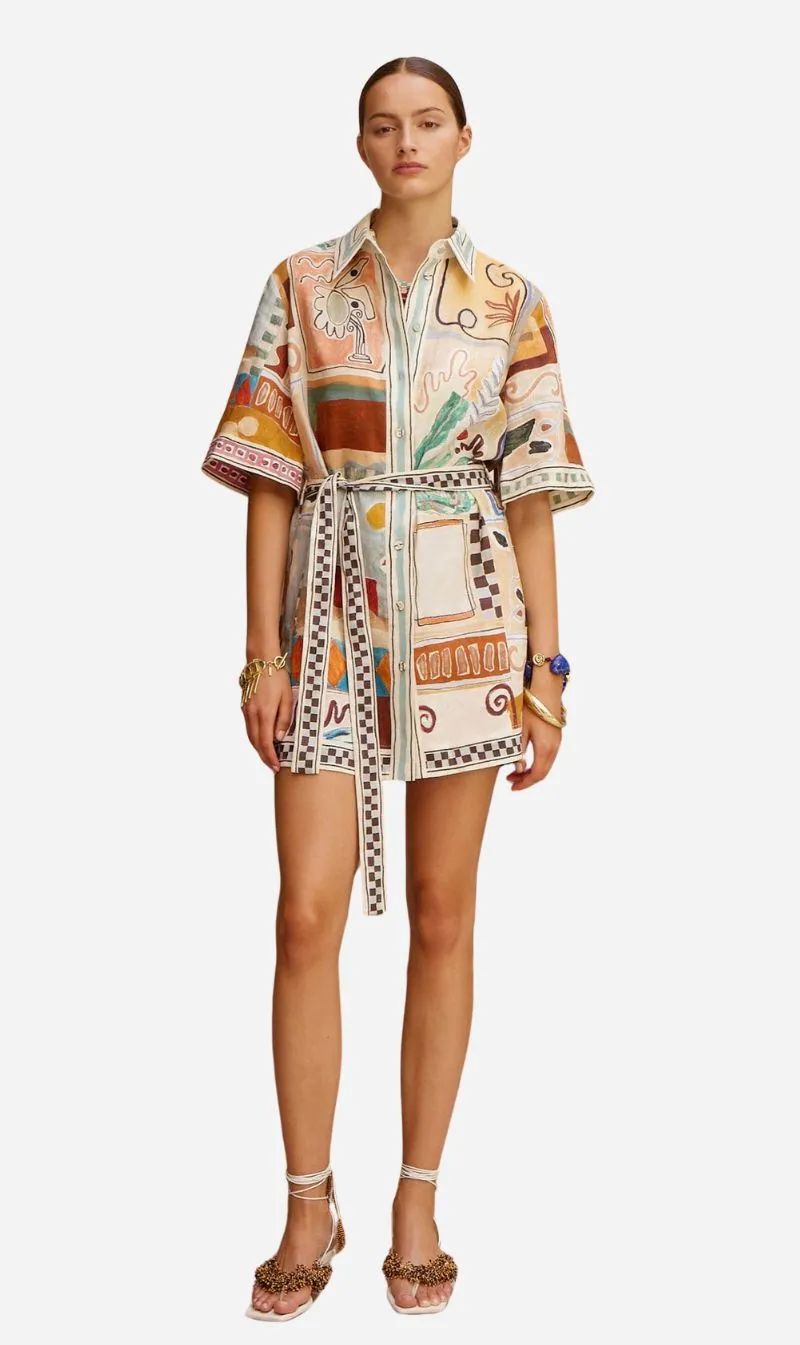 Alemais | Michelle Mini Dress - Multi sold by Sisters & Co