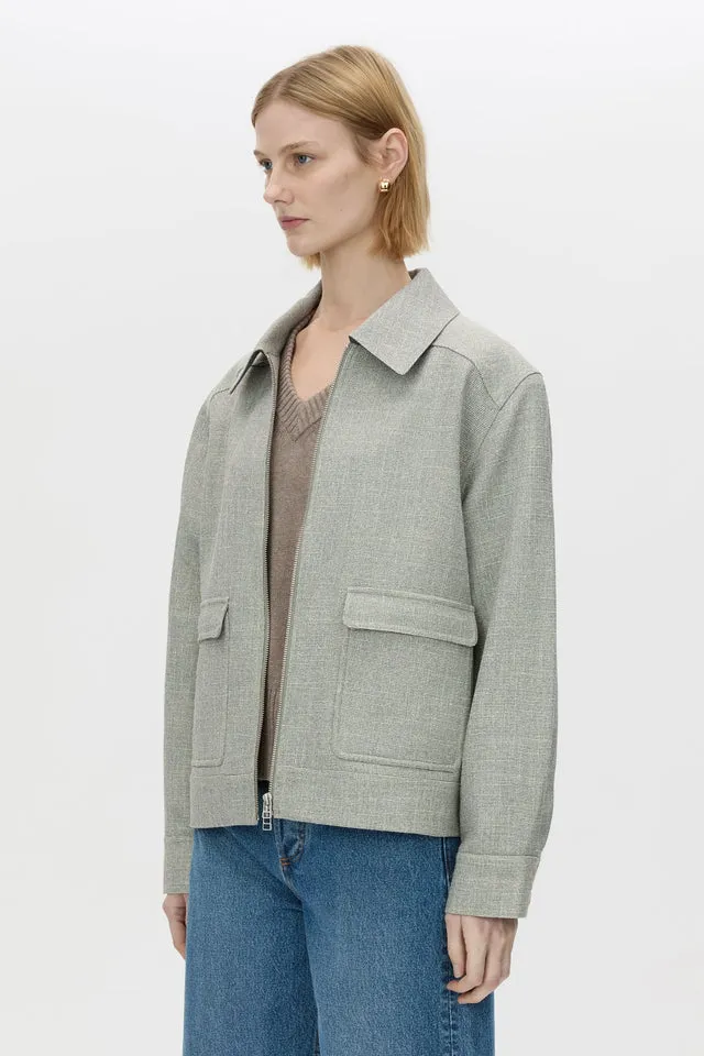 Camilla and Marc | Wright Collared Jacket - Reed Green sold by Sisters & Co product image thumbnail 3