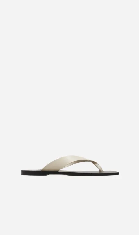 A.Emery | Kinto Sandal - Eggshell/Black sold by Sisters & Co