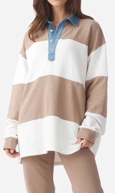 Outland Denim | The Marco Polo - Mushroom/Bone sold by Sister & Co