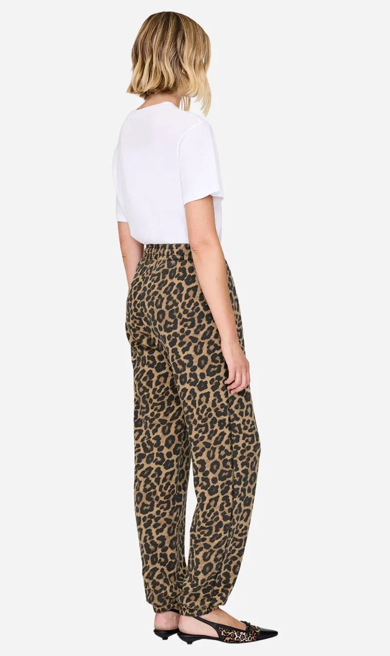 Anine Bing | Karter Jogger Framed Monogram - Leopard sold by Sisters & Co product image thumbnail 3