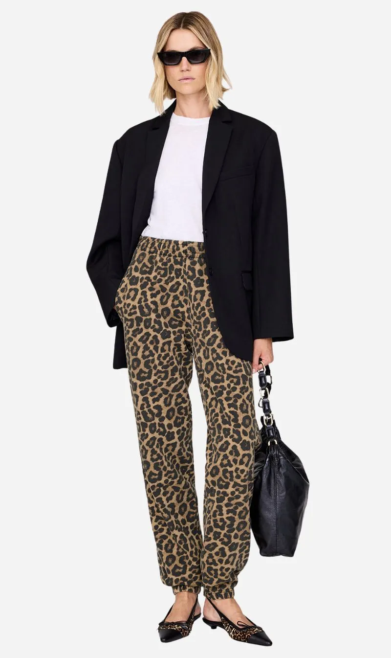 Anine Bing | Karter Jogger Framed Monogram - Leopard sold by Sisters & Co product image thumbnail 2