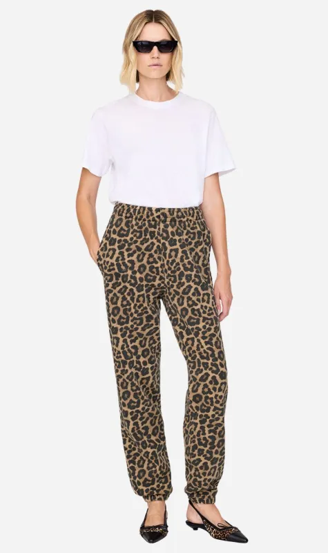 Anine Bing | Karter Jogger Framed Monogram - Leopard sold by Sisters & Co