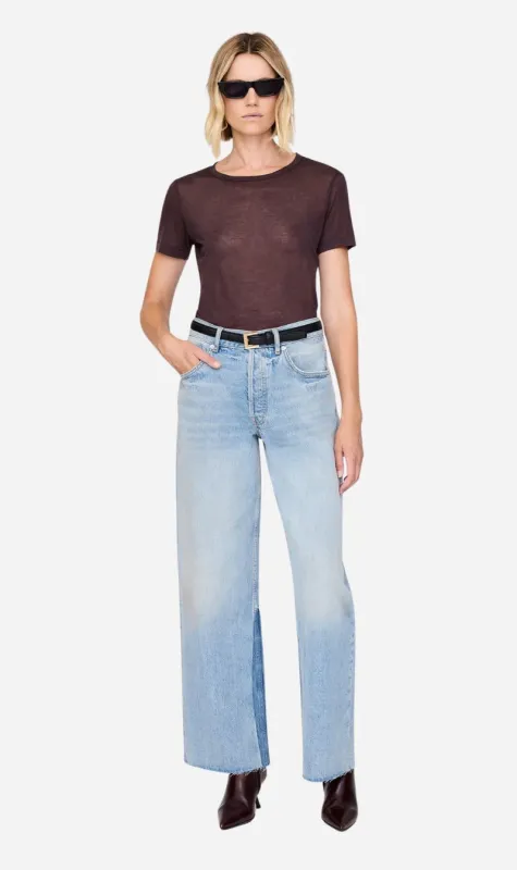 Anine Bing | Sylvie Tee - Dark Brown sold by Sister & Co