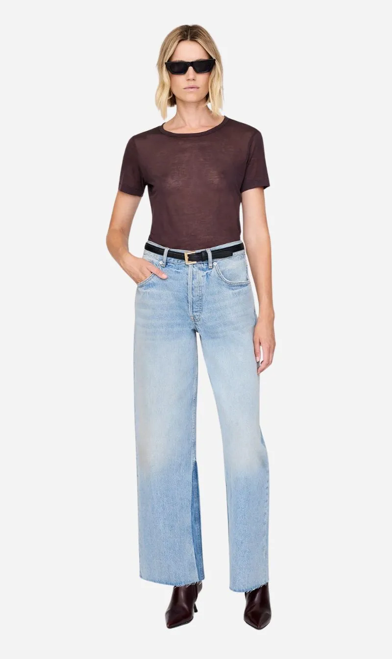 Anine Bing | Sylvie Tee - Dark Brown sold by Sisters & Co