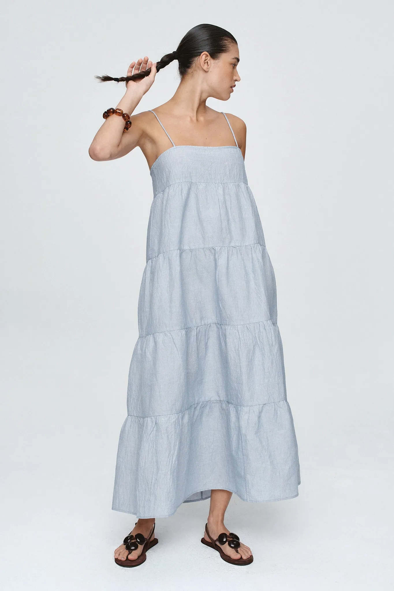 Marle | Ophelia Dress - Bleu Stripe sold by Sisters & Co product image thumbnail 2