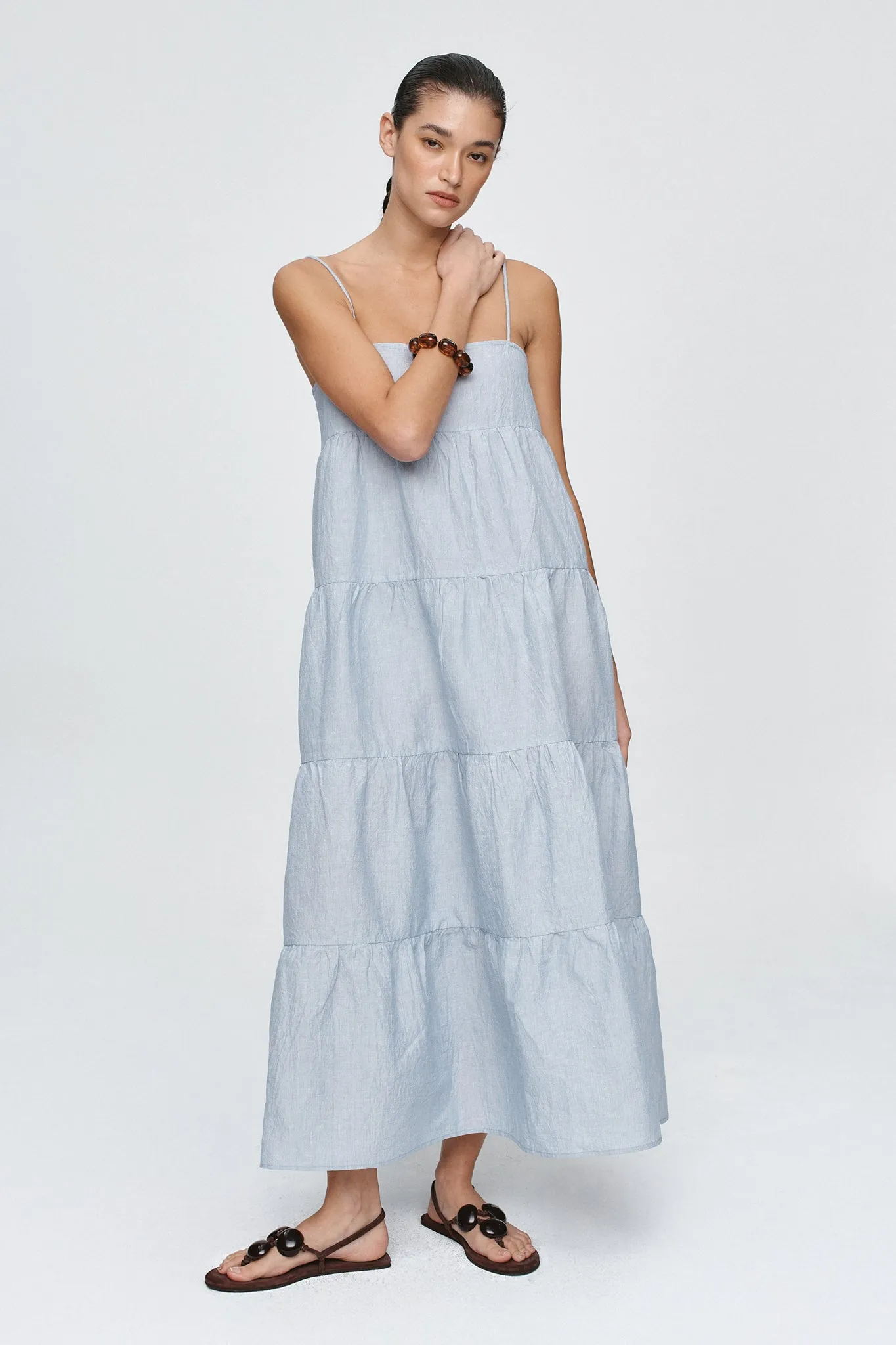 Marle | Ophelia Dress - Bleu Stripe sold by Sisters & Co product image thumbnail 3