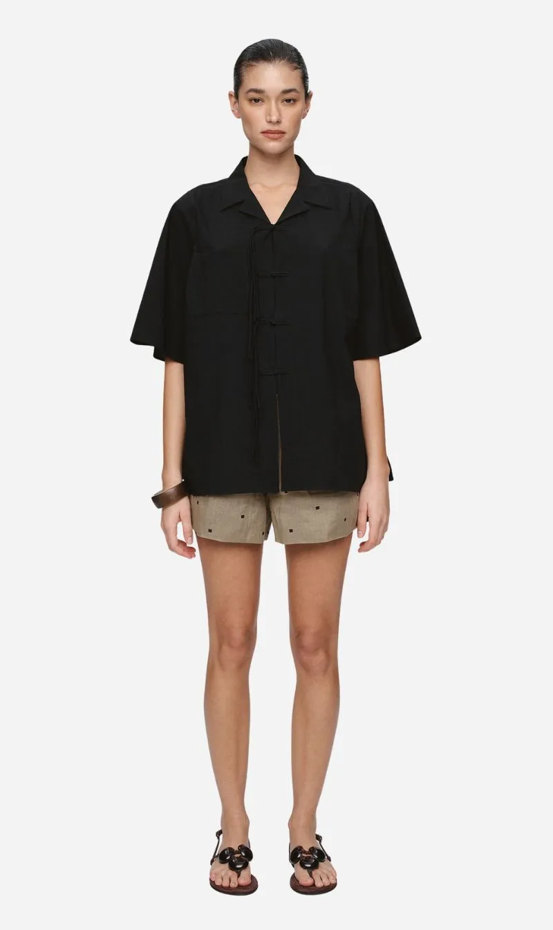 Marle | Mira Shirt - Black sold by Sisters & Co