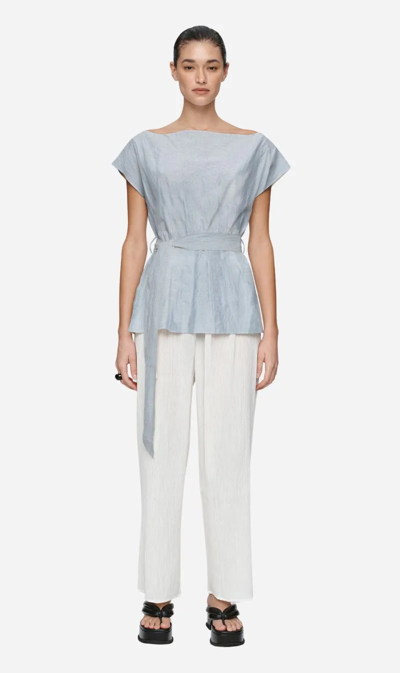 Marle | Jude Top - Bleu Stripe sold by Sisters & Co