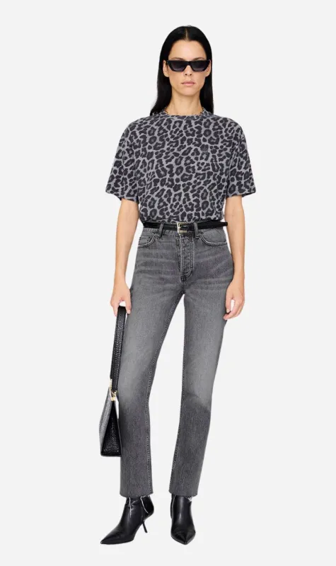 Anine Bing | Cohen Tee - Grey Leopard sold by Sisters & Co