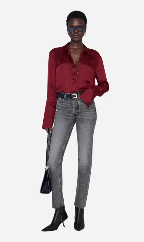 Anine Bing | Amanda Shirt - Cabernet sold by Sister & Co