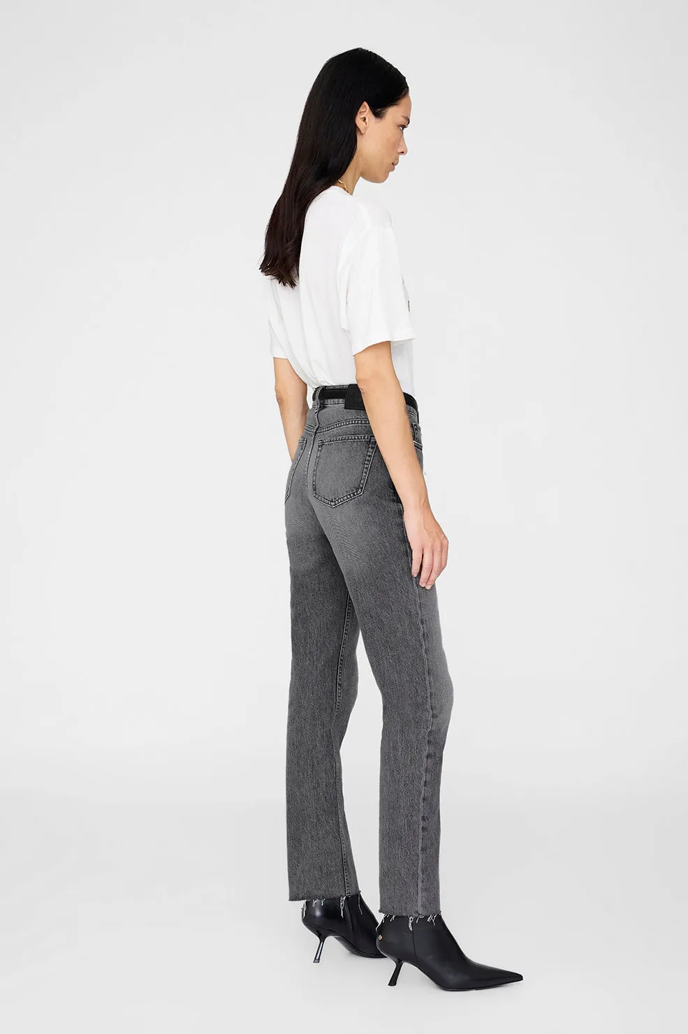 Anine Bing | Cohen Tee Paris Stencil - Ivory sold by Sisters & Co product image thumbnail 2