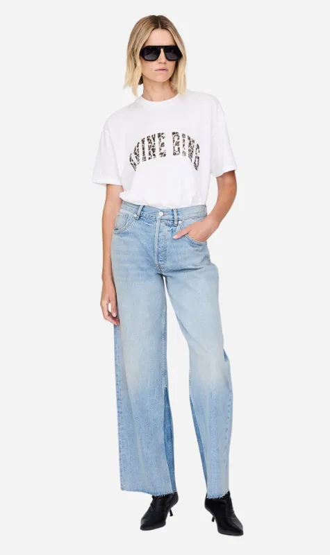 Anine Bing | Walker Tee AB Leopard - Ivory sold by Sister & Co