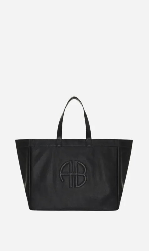 Anine Bing | Large Rio Tote - Black Recycled Leather sold by Sister & Co
