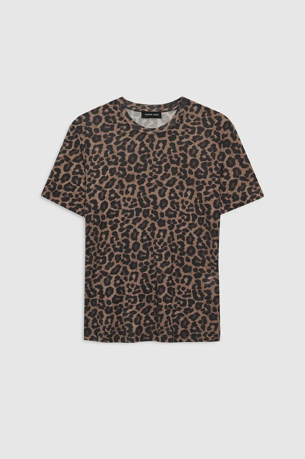 Anine Bing | Sylvie Tee - Black & Brown Leopard sold by Sisters & Co product image thumbnail 5