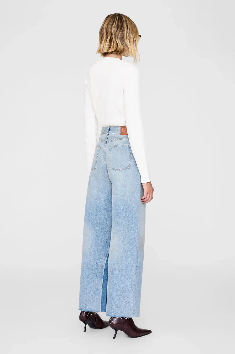 Anine Bing | Alessia Long Sleeve Tee - Ivory sold by Sisters & Co product image thumbnail 2