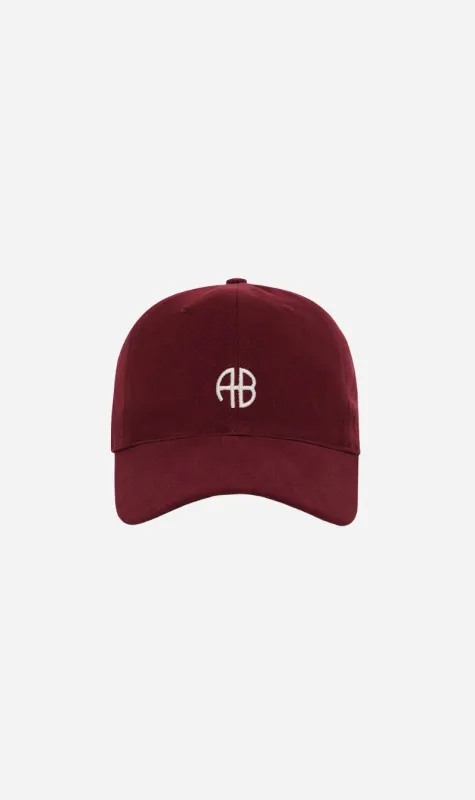 Anine Bing | Jeremy Baseball Cap AB - Cabernet sold by Sister & Co