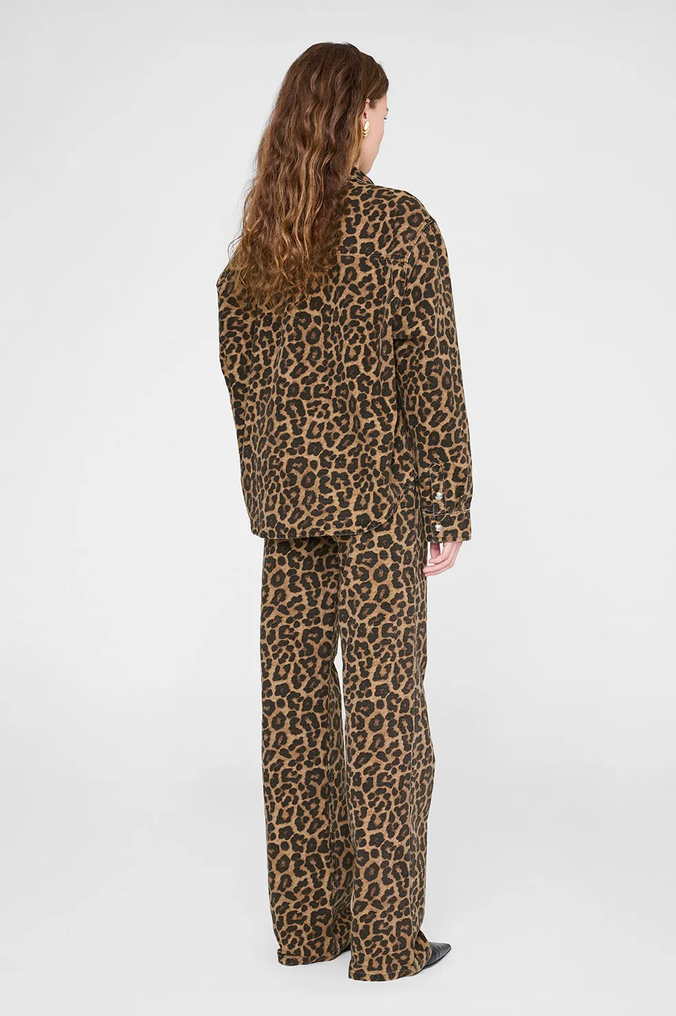 Anine Bing | Paxton Shirt - Black & Brown Leopard sold by Sisters & Co product image thumbnail 3
