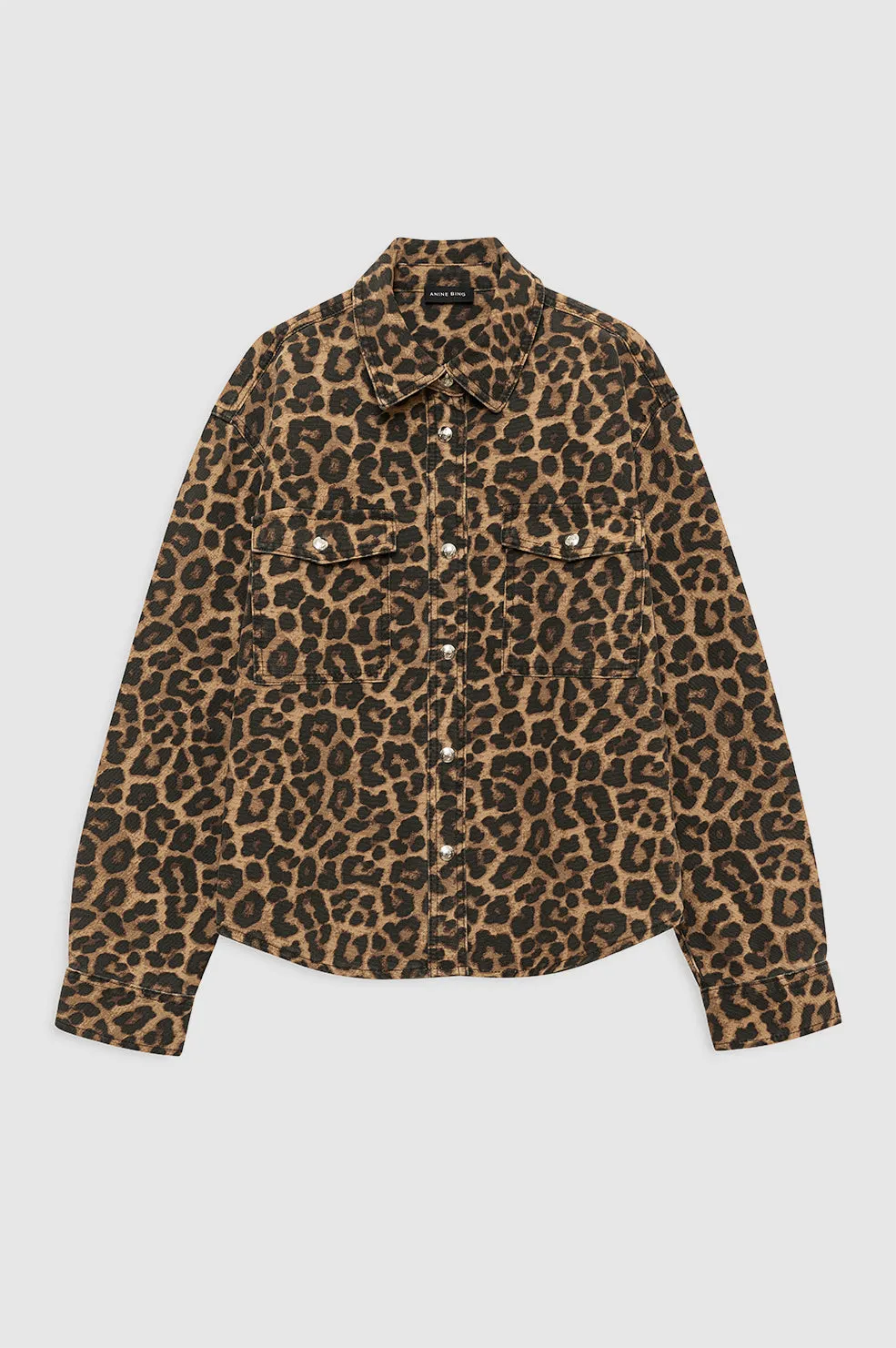 Anine Bing | Paxton Shirt - Black & Brown Leopard sold by Sisters & Co product image thumbnail 4