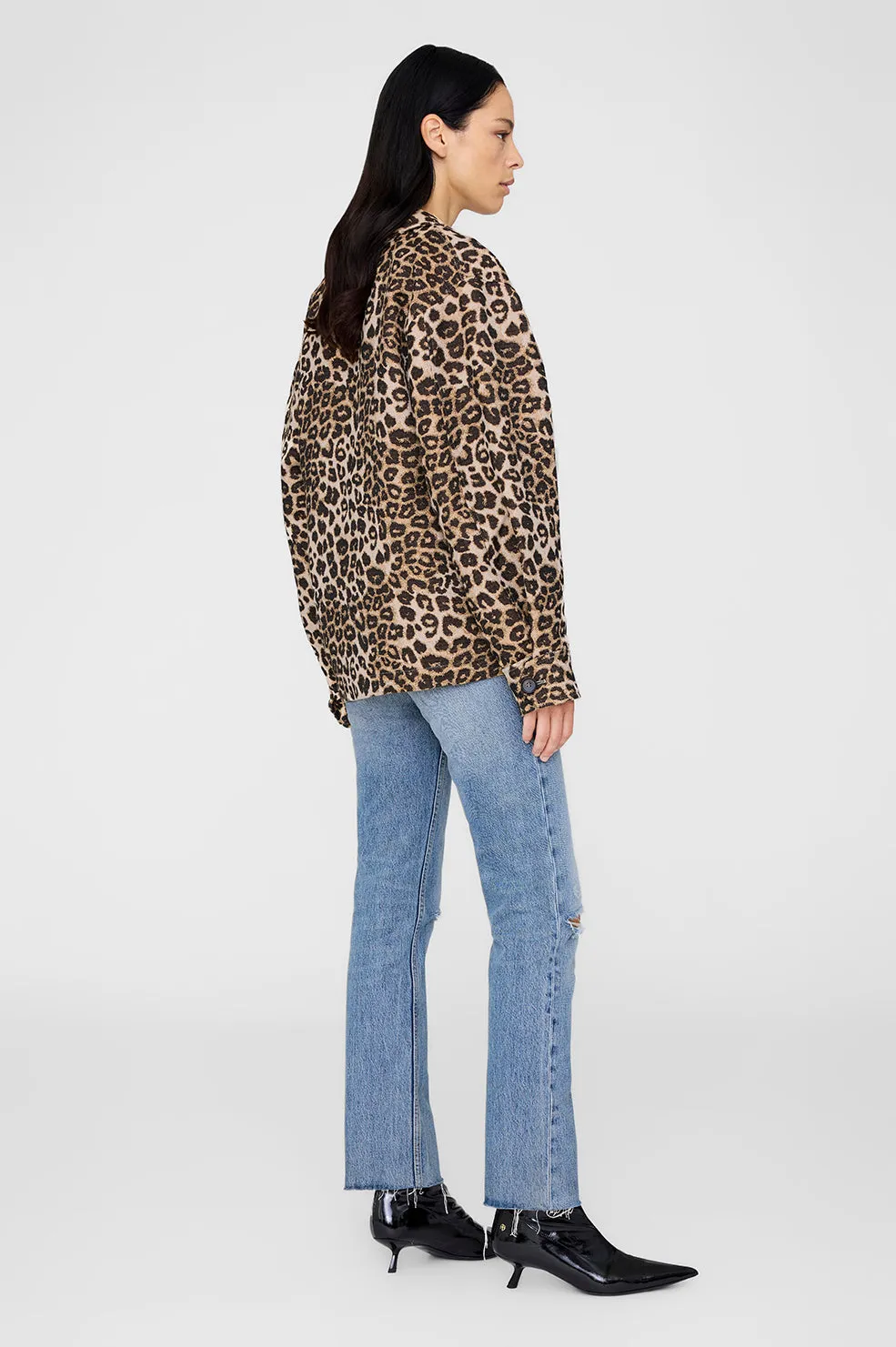 Anine Bing | Flynn Jacket - Leopard sold by Sisters & Co product image thumbnail 3