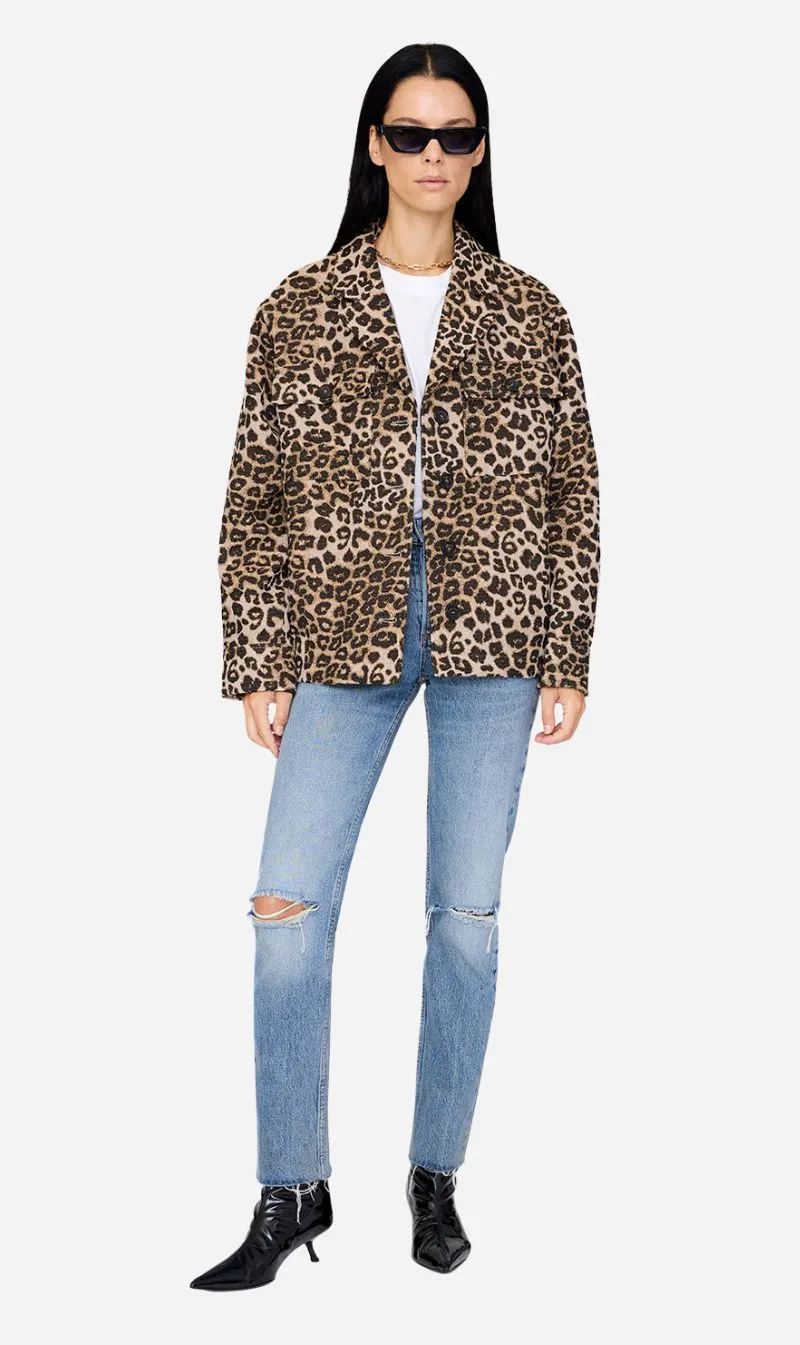 Anine Bing | Flynn Jacket - Leopard sold by Sisters & Co