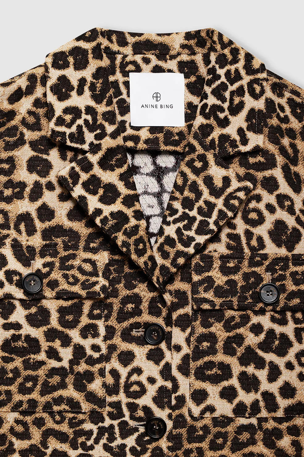 Anine Bing | Flynn Jacket - Leopard sold by Sisters & Co product image thumbnail 5