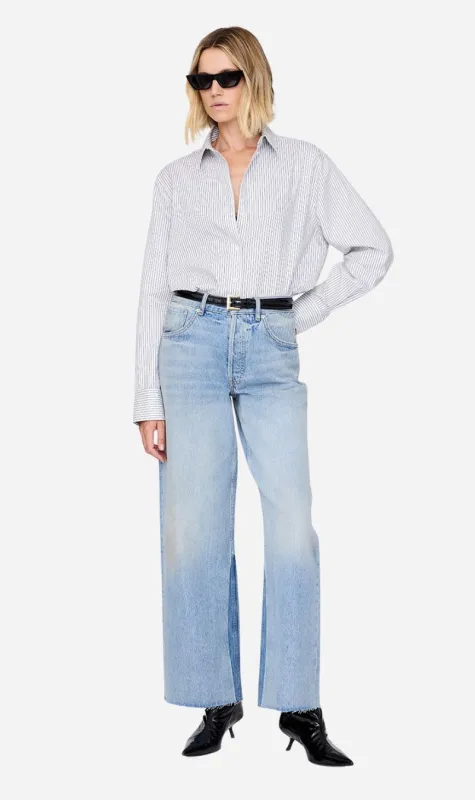 Anine Bing | Essie Shirt - White & Navy Stripe sold by Sister & Co