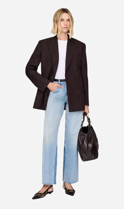 Anine Bing | Aretha Blazer - Deep Brown sold by Sister & Co