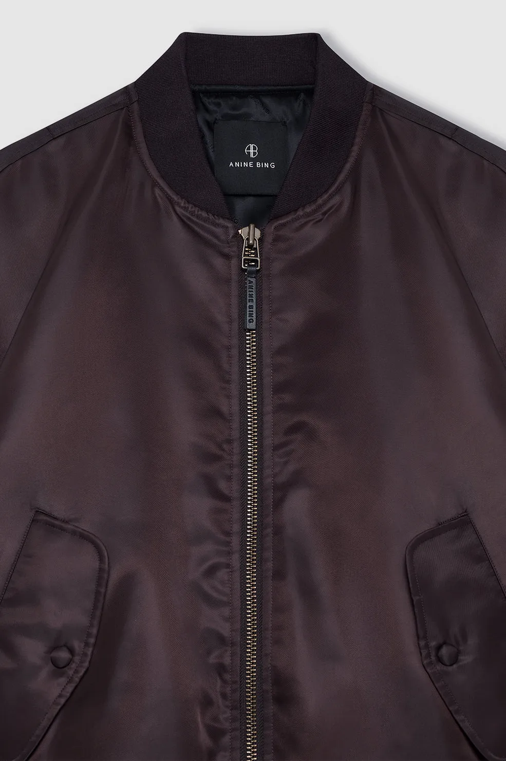 Anine Bing | Leon Bomber - Dark Brown sold by Sisters & Co product image thumbnail 4