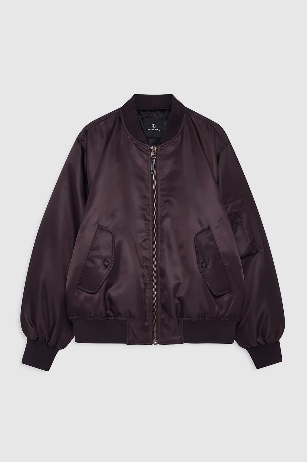 Anine Bing | Leon Bomber - Dark Brown sold by Sisters & Co product image thumbnail 3
