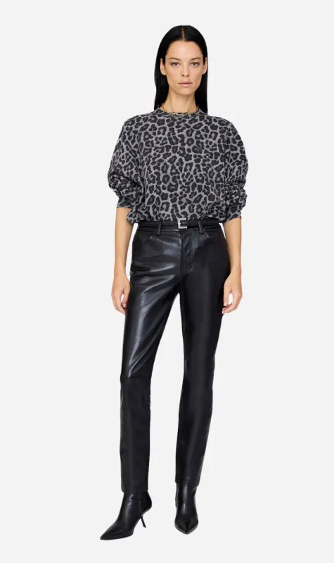 Anine Bing | Miles Sweatshirt - Grey Leopard sold by Sister & Co
