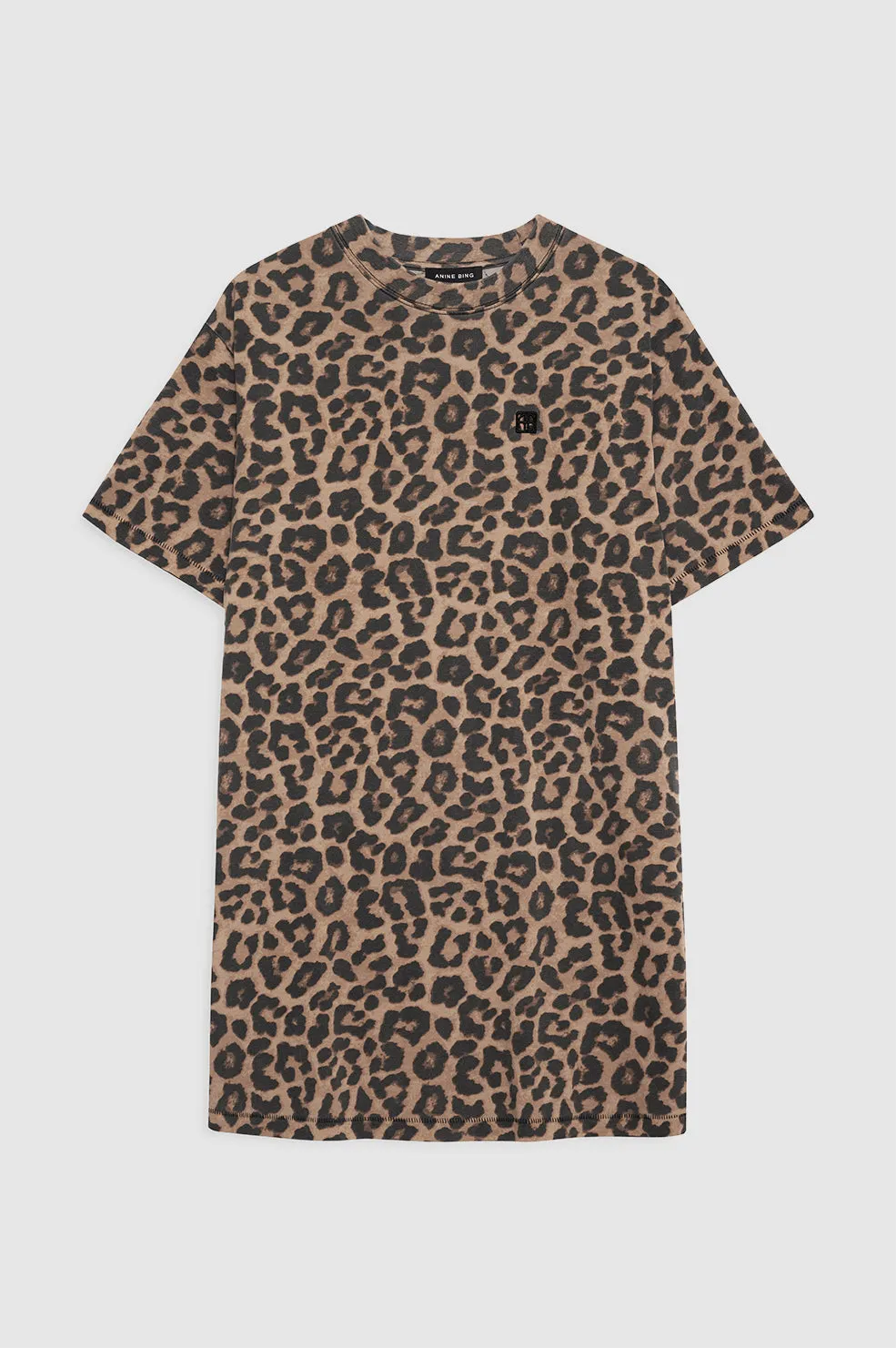 Anine Bing | Beth Mini Dress - Black & Brown Leopard sold by Sisters & Co product image thumbnail 3