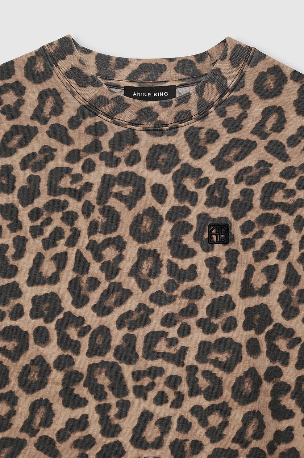 Anine Bing | Beth Mini Dress - Black & Brown Leopard sold by Sisters & Co product image thumbnail 4