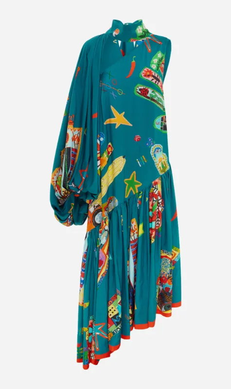 ALEMAIS | Rollers Gown - Print made by Alemais