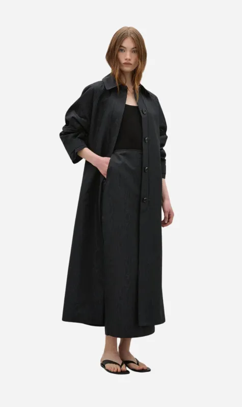 A.Emery | Yule Trench - Black Moire sold by Sister & Co
