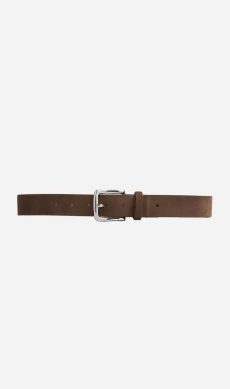 A.Emery | Leroy Belt - Cedar Suede sold by Sister & Co