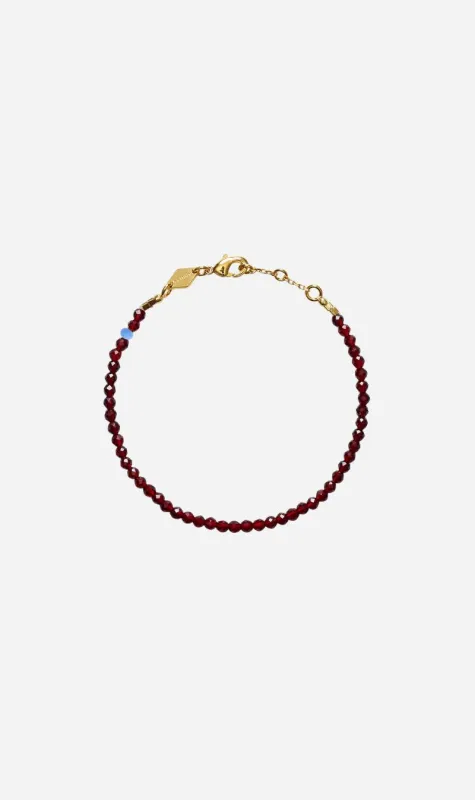 Anni Lu | Tan Line Bracelet - Deep Burgundy sold by Sisters & Co