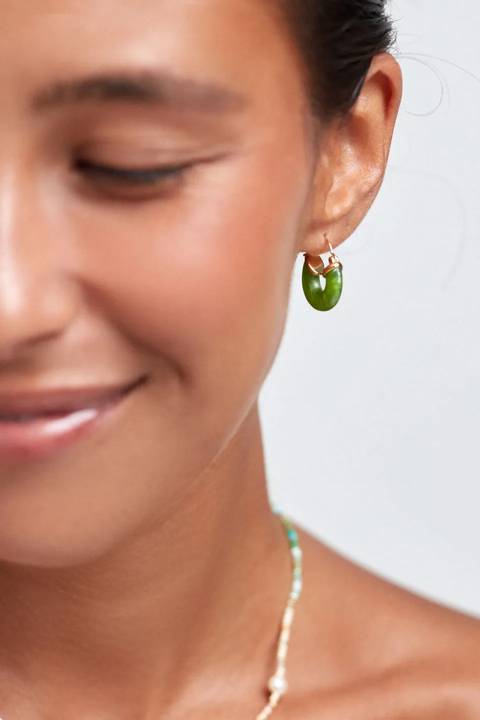 Anni Lu | Petit Swell Hoop - Green sold by Sisters & Co product image thumbnail 3