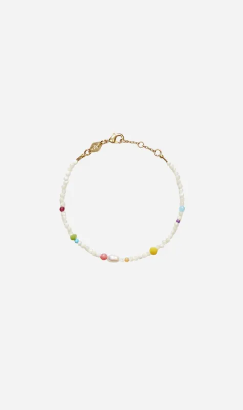 Anni Lu | Confetti Gem Bracelet - White Shell sold by Sisters & Co