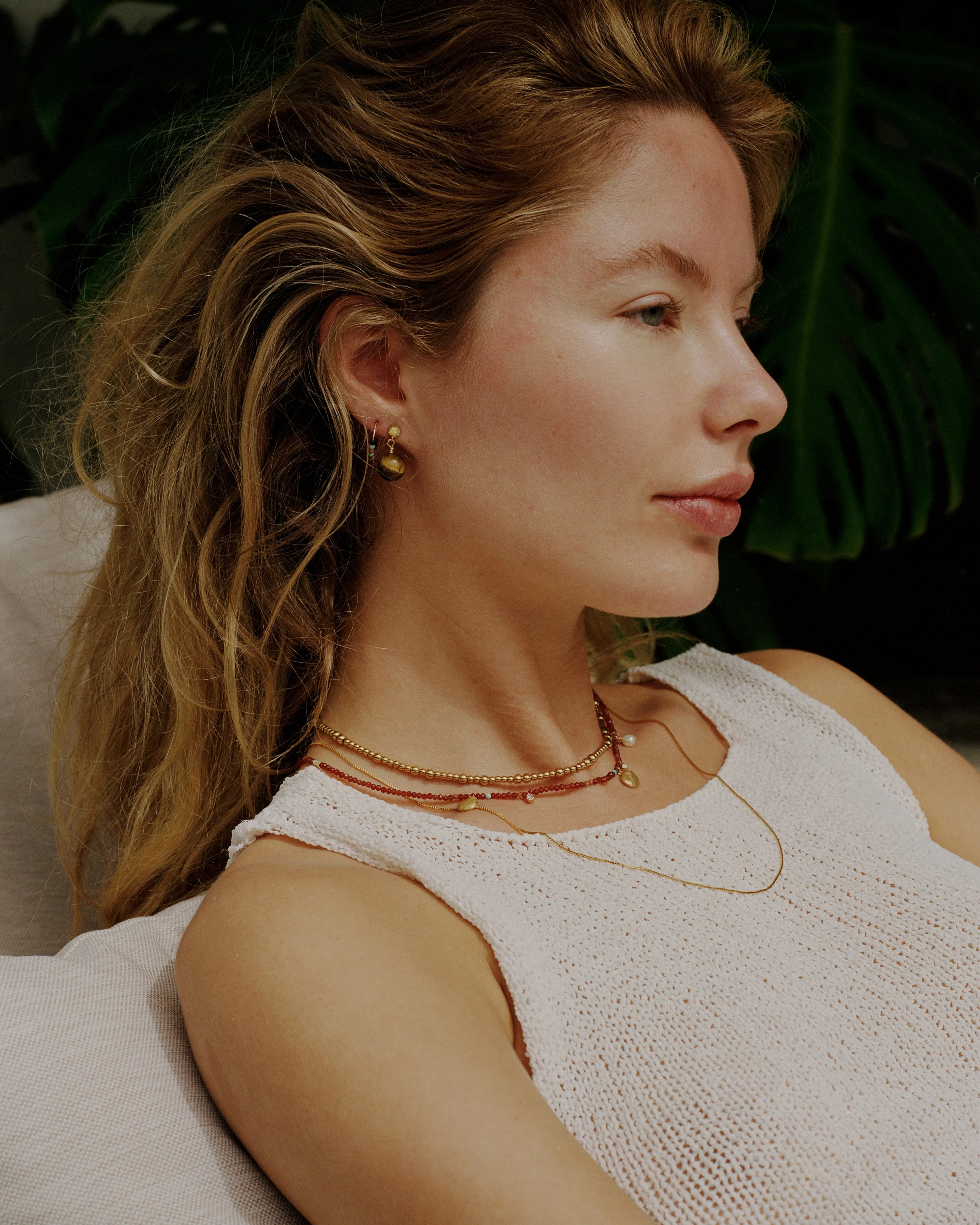 Anni Lu | Maroon Harmony Necklace - Gold sold by Sisters & Co product image thumbnail 2