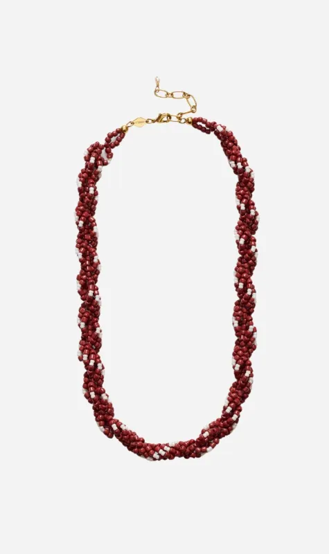 Anni Lu | Rodeo Necklace - Deep Burgundy sold by Sisters & Co